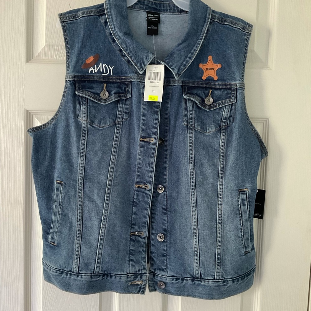 Hot Topic Denim Toy Story Vest